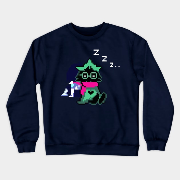 Ralsei and Kris DeltaRune Crewneck Sweatshirt by Deluxion